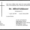 Schlosser Alfred 1909-2000 Todesanzeige